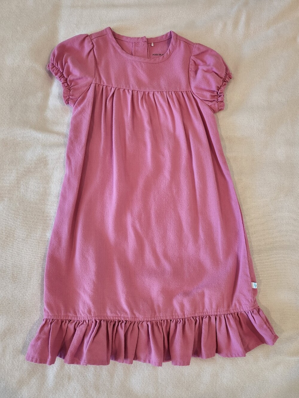 Posh Peanut Nightgown 3T 4T Pink Short Sleeve